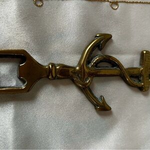 Nautical Brass Anchor Bottle Opener